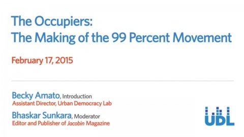 Link to video for “The Occupiers: The Making of the 99 Percent Movement”: A Forum