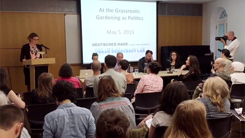 Link to video of "At the Grassroots: Urban Gardening as Politics" Event