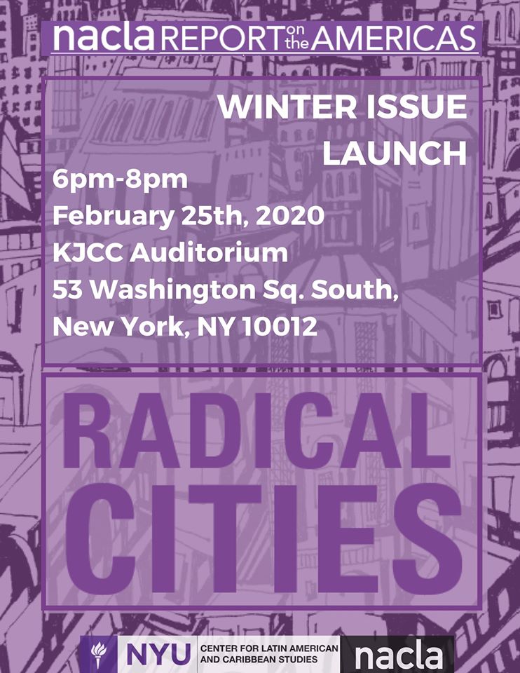 “Radical Cities” Winter Issue Launch