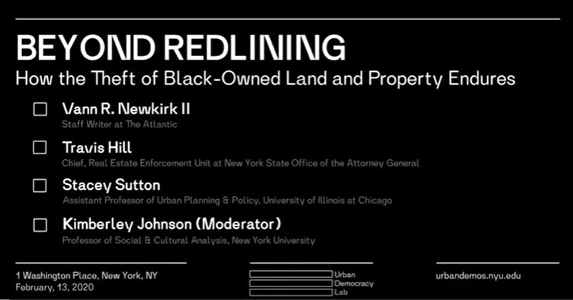 title card for Beyond Redlining video